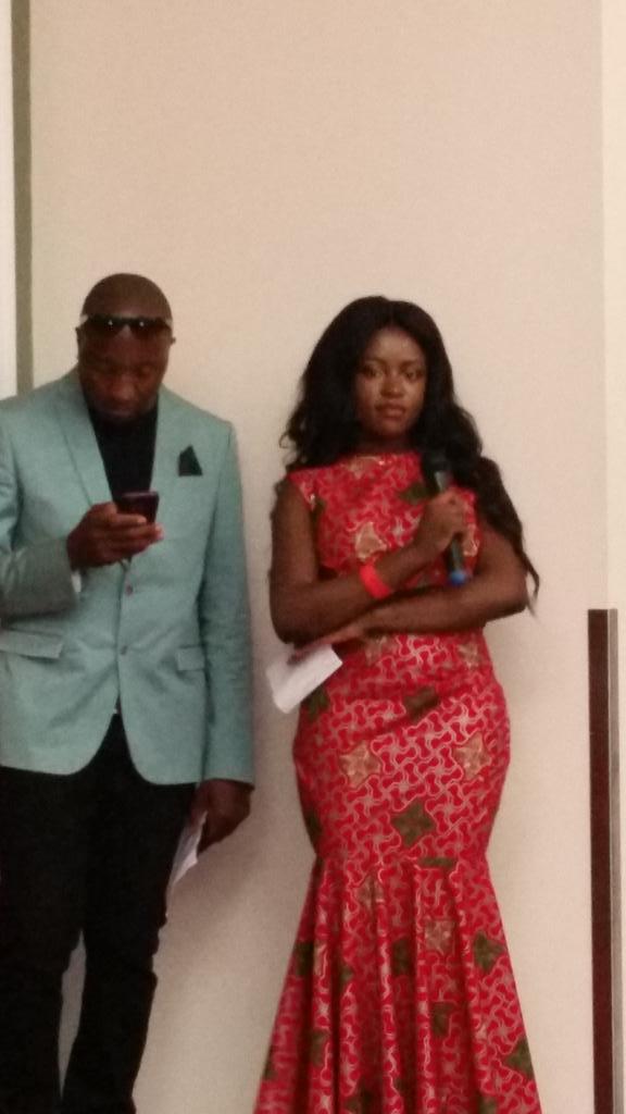 MissZimbabweUK's tweet photo. Unstoppable Korrine Sky hosting the Les-Style Fashion Show. Beautiful and talented. http://t.co/R676MZDIm1