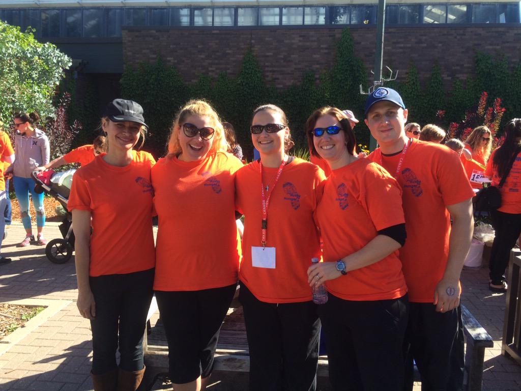 VirginRadioWPG's tweet photo. .@chrissytroy with organizers Nancy, Tina, Deanne &amp; Ryan of the @AgapeTable #HustleForHunger http://t.co/gCo7SNN04K
