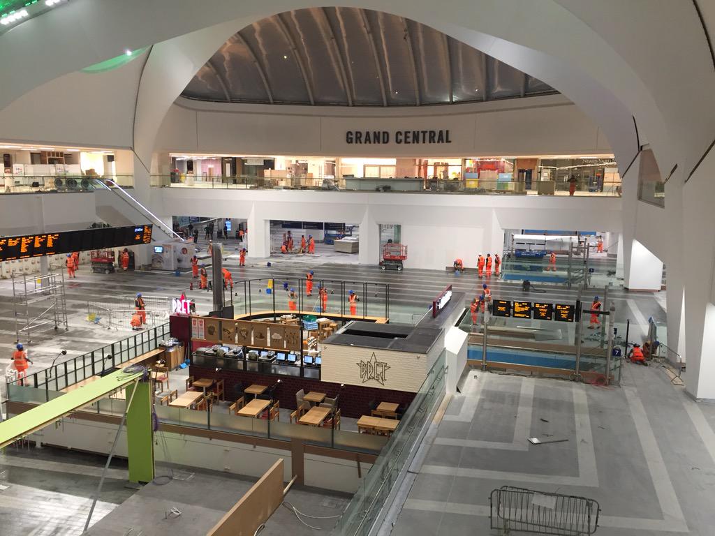 Birmingham New Street (@networkrailbhm) on Twitter photo View from @GrandCentralBNS looking good now, roll on 07:30 20/09 View from @GrandCentralBNS looking good now, roll on 07:30 20/09