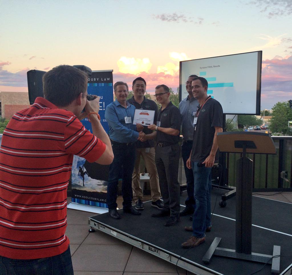 SynapseWorkshop's tweet photo. Suture Lock for a landslide win at this year's #Synapse2015! http://t.co/wnbNwRdNZY