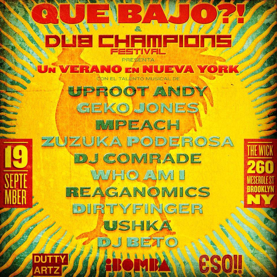 iBombaNYC's tweet photo. #iBomba is repping at @QueBajo tonight - s/o @uprootandy @gekojones for bringing together #nyc's #globalbass best http://t.co/y6S71u4iTh