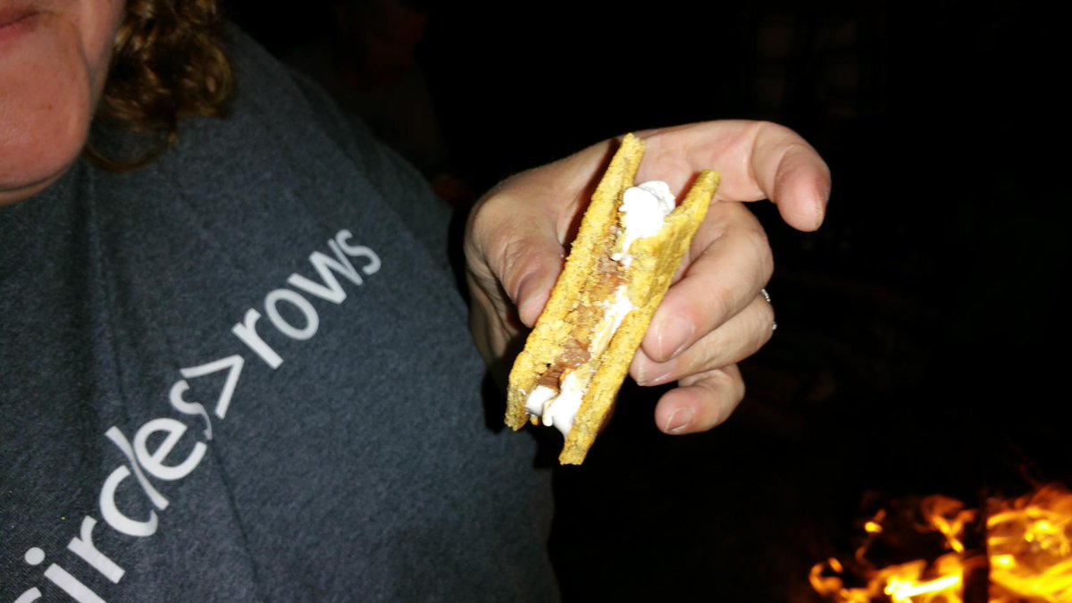 brotherpaulb's tweet photo. Doing Church with S'mores at our Journey Group Mountain Retreat Weekend #circles>rows @TheSummitKville  @tanyadella http://t.co/AgpR3whUI6
