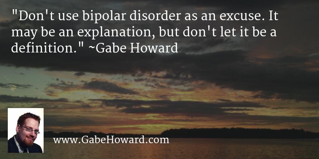 JulieBipolar's tweet image. Gabe and I see eye to eye on this one. I believe in the #bipolar diagnosis, but it doesn’t mean we are helpless!