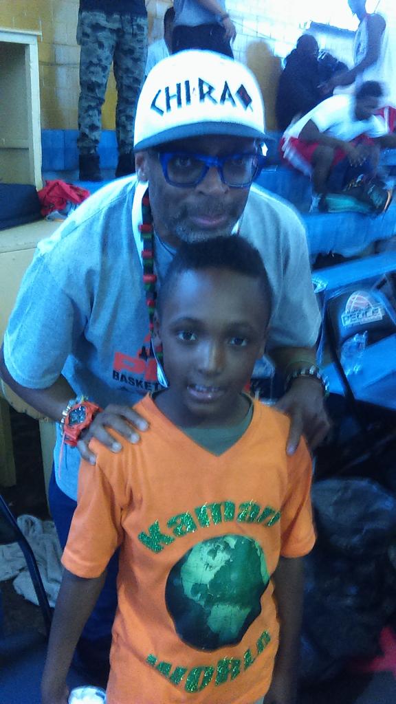 KamariWorld2's tweet photo. Kamari &amp; (legendary) SPIKE LEE http://t.co/E3KSPjMHAy