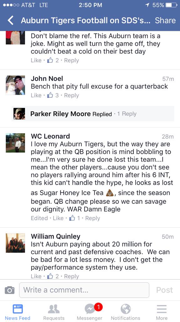 pcon34's tweet photo. Auburn fans performance is as poor as the teams #MindBobbling #PityFull http://t.co/wl4mGzYZuU