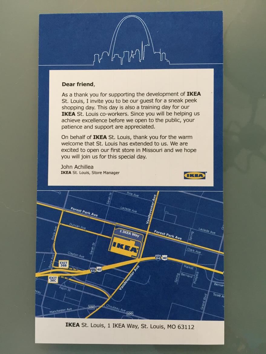 gorblatt's tweet image. Got our preview pass! @ikeastlouis