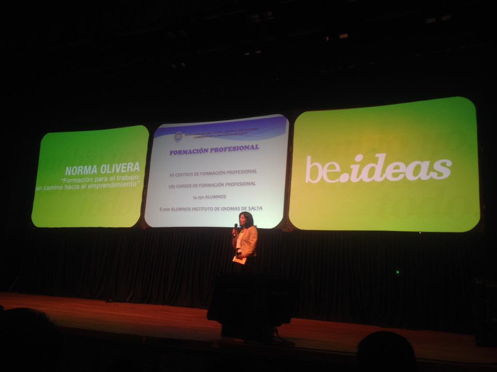 FBuenosHabitos's tweet photo. Norma Olivera "Formación para el trabajo: un camino hacia el emprendimiento." #BeIdeasSalta http://t.co/aKd1jpUDn0