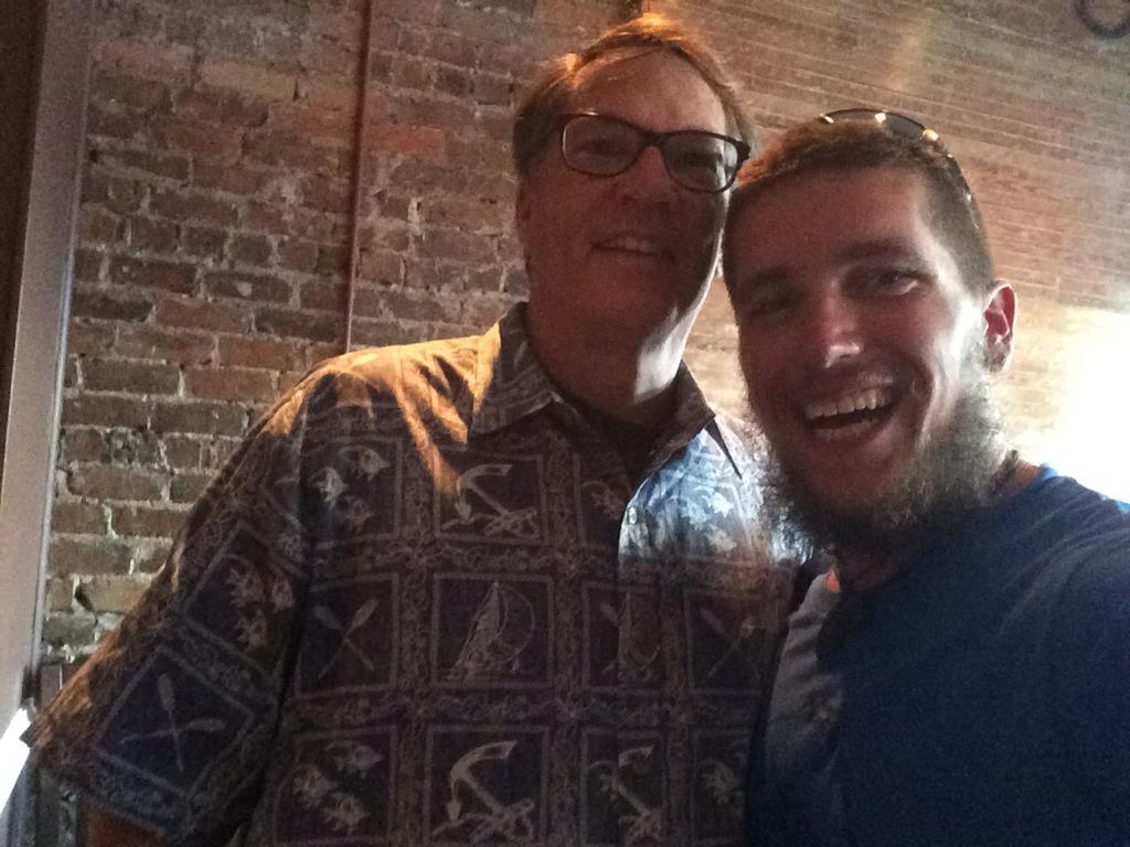 ECCprez's tweet photo. Small ECC world: ran into NPU grad Daniel Lemke in Savannah riding bike across country fundraising Break the Chains. http://t.co/Aqdw4jjKy2