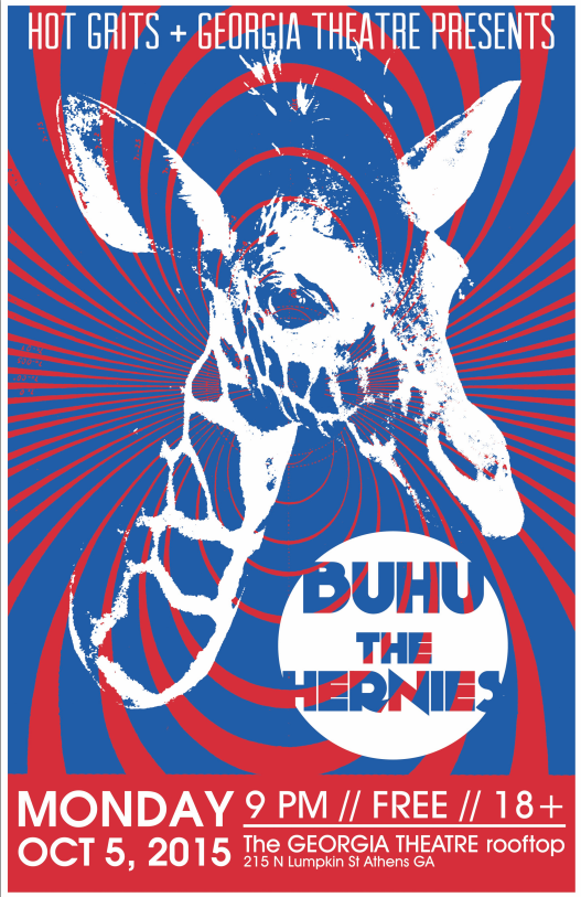 GaTheatre's tweet photo. On 10/5, we've got @YourBUHUbanD straight out of Austin, TX. Catch them on the Rooftop w/ #TheHernies! http://t.co/FwKUcTpHbV