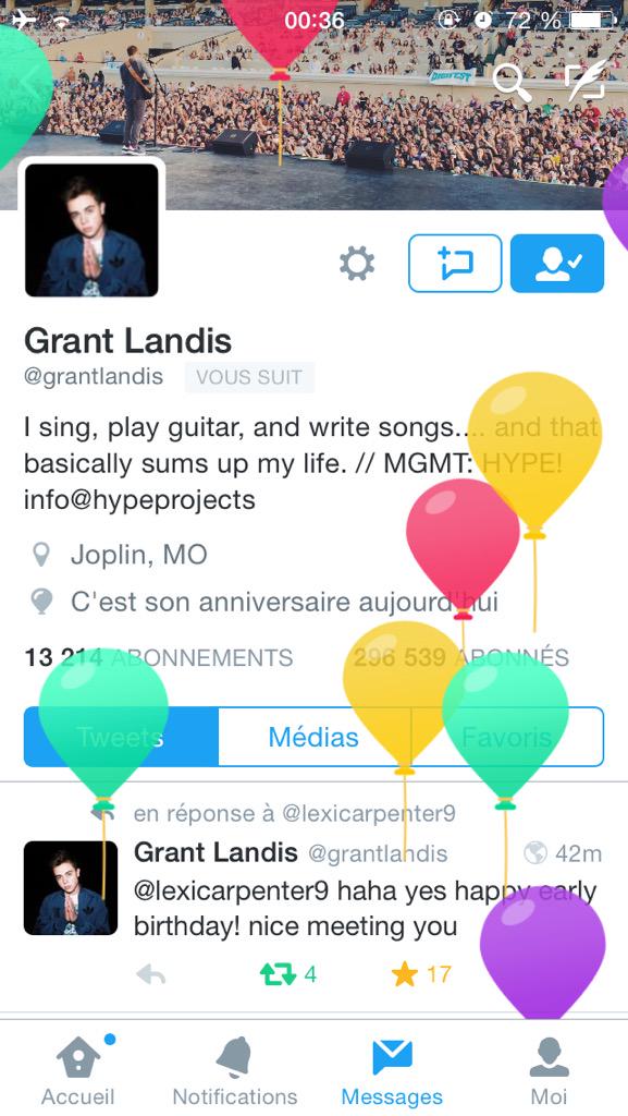 HAPPY BIRTHDAY GRANT LANDIS 
