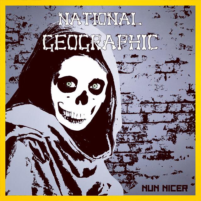 NunNicer's tweet photo. RIP National Geographic 1888-2015 #stencil #streetart #urbanart #prints #natgeo #skull #RIP #sold #foxnews #magazine http://t.co/61Ll3576oy