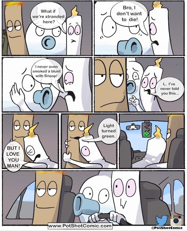 PotShotComic's tweet photo. Marijuana minute is real.
http://t.co/7EwrVIwDn9 http://t.co/s7NqUMbtHm