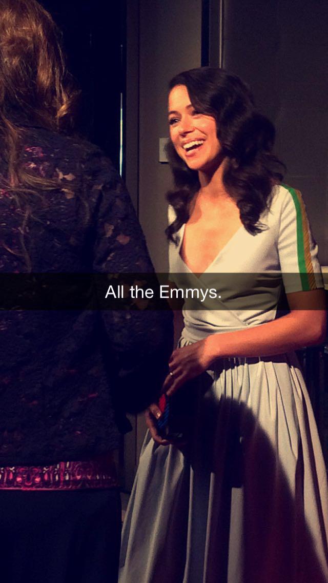 BBCAMERICA's tweet photo. Just arrived to @BAFTALA's #TVTea time is @OrphanBlack's @tatianamaslany! We wish her luck at tomorrow's #Emmys! http://t.co/hpqYpNC7y2