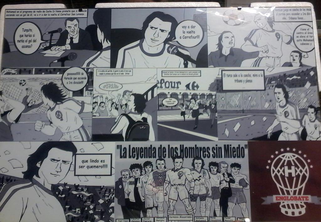 El cómic de la gente de <a href="/EnglobateAr/">Englobate - Huracán</a> donde Cacho Dinome le hace una nota al Turco Mohamed