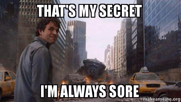 WorkoutGetSwole's tweet photo. When people ask how do I work out six days a week without getting sore http://t.co/0h6RUTqvYF