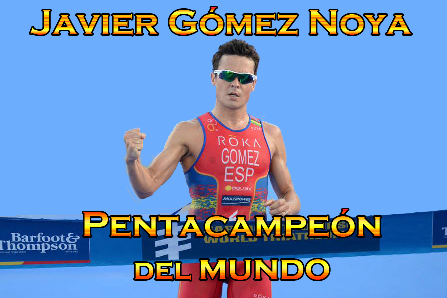 Info_Olimpica's tweet photo. Javier Gómez Noya PENTACAMPEÓN DEL MUNDO de #triatlón. ¡El mejor de la historia! Mario Mola PLATA. http://t.co/EBLcaCTjeN