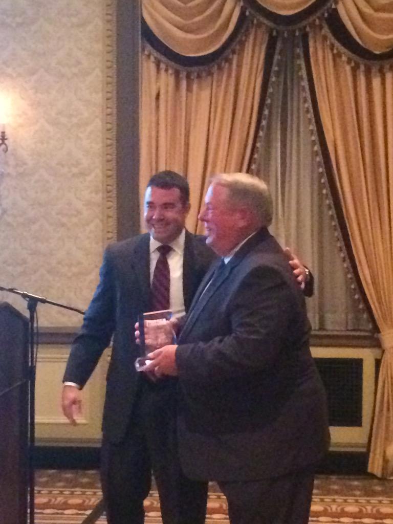 Congrats to Terry Fulton for getting <a href="/BOMAIntl/">BOMA International</a> lifetime achievement award! #bomasc
