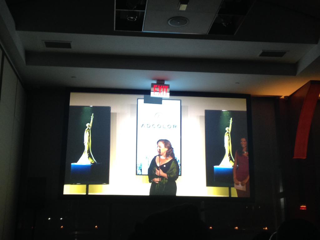 ShamekaMBrown's tweet photo. Congrats, Kat Gordon on your ADCOLOR Change Agent award! #ADCOLOR2015 #MakeMoves2015 @3PercentConf http://t.co/CXyzk9xrBh
