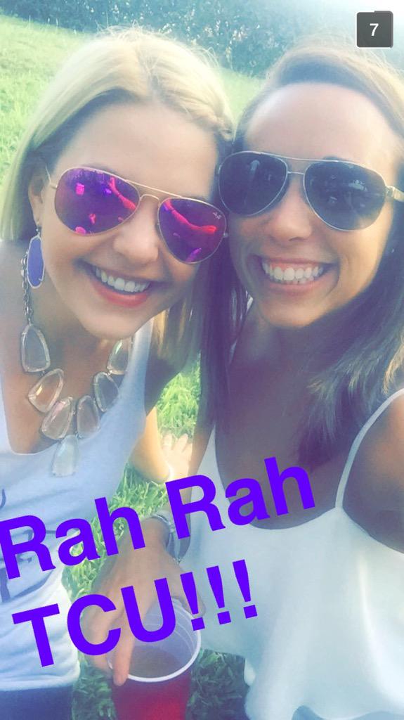 smbarney4's tweet photo. We love our FROGS! 🐸💜 #BeatSMU http://t.co/ahk8ai2W0m