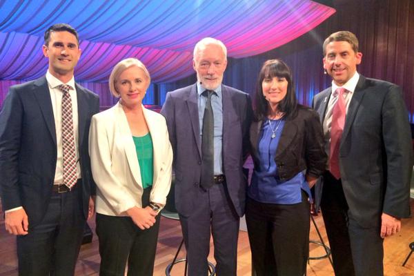 abcbrisbane's tweet photo. On now is a special repeat broadcast of the #ABCHeadsUp Forum with @PatMcGorry, @camerondickqld &amp; Amelia Callaghan. http://t.co/LegU5WT09j