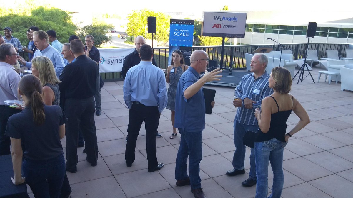 SynapseWorkshop's tweet photo. Closing #synapse2015 Social! Great event. Great people. New technologies for medtech have been developed! #yesphx http://t.co/rAWzhpY9Kj