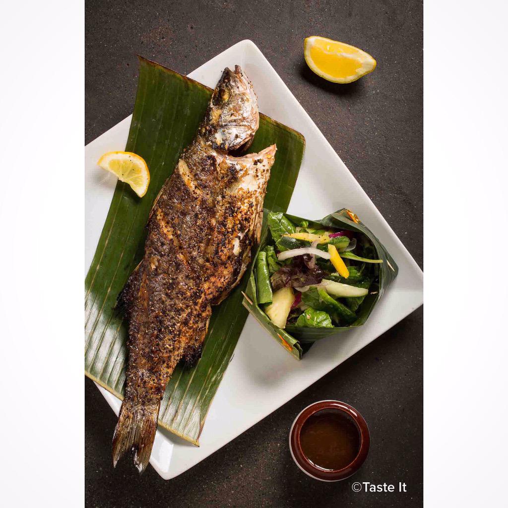 tasteitapp's tweet photo. Whole Grilled Bronzino from @MonsoonBellevue #seattlerestaurants #seattleeats #seafood http://t.co/e4ZxRIaQZX