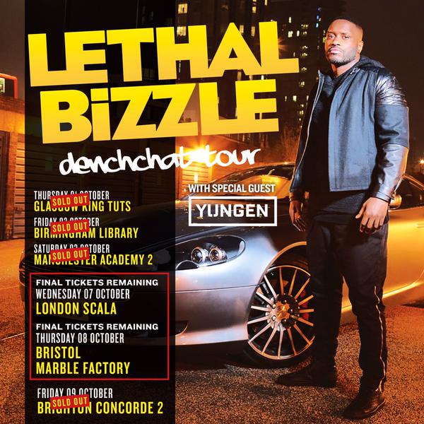 DisturbingLDN's tweet photo. NEWS: @YungenPlayDirty will be joining @LethalBizzle on his #DenchChat tour! http://t.co/JR5qIcGkX0