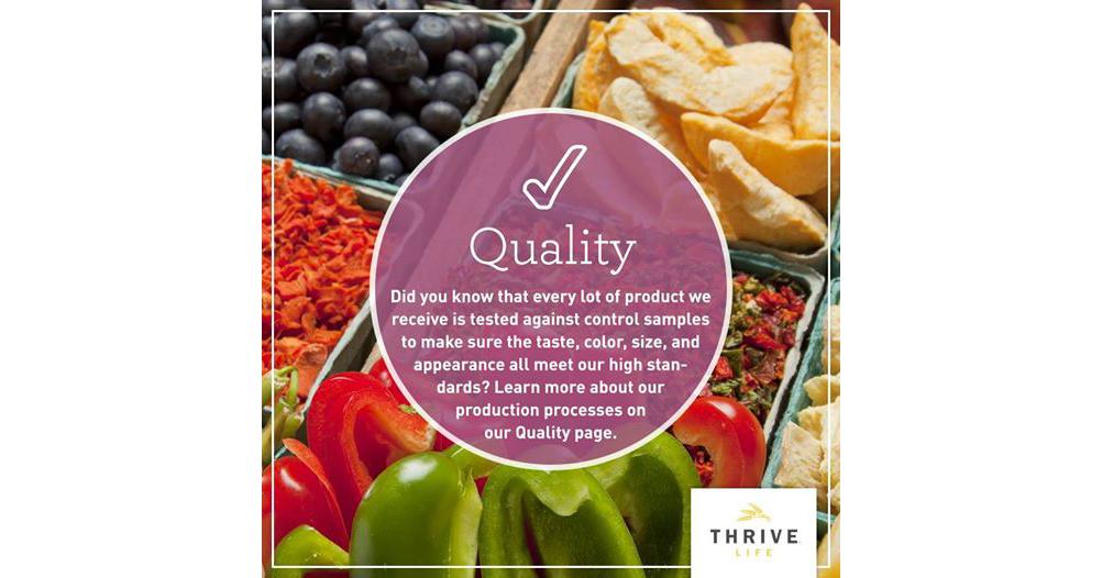 Logicalprepping's tweet image. The quality of food with THRIVE is of the highest standards! ltl.is/tfjCW