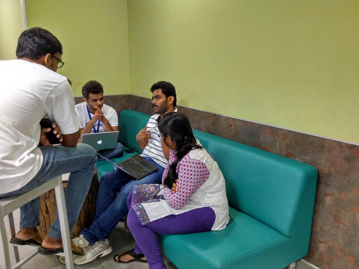 skillenza's tweet photo. Feedback and mentoring sessions #TheAmazingHack .@amazonIN #hackathon
Great overnight job by hackers http://t.co/jqd7SGMBVg