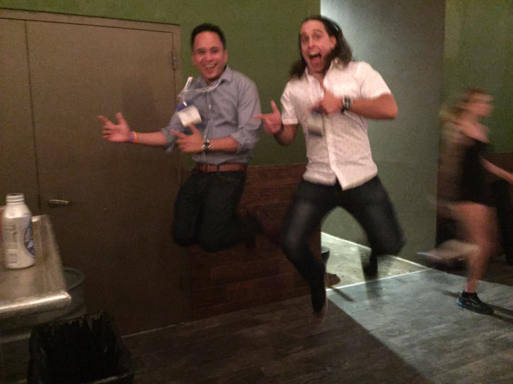 JasonVitug's tweet image. My fave pic w/ @studenomics #signaturemove #signaturestyle #fincon15 @republicwirelss after party #plutusawards