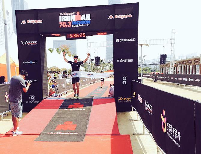 LaurenceKC's tweet photo. That was the hardest thing I have ever done... Thank you for an awesome day! @IRONMANAsiaPac #IM703Incheon http://t.co/wP4WuQ4V0N