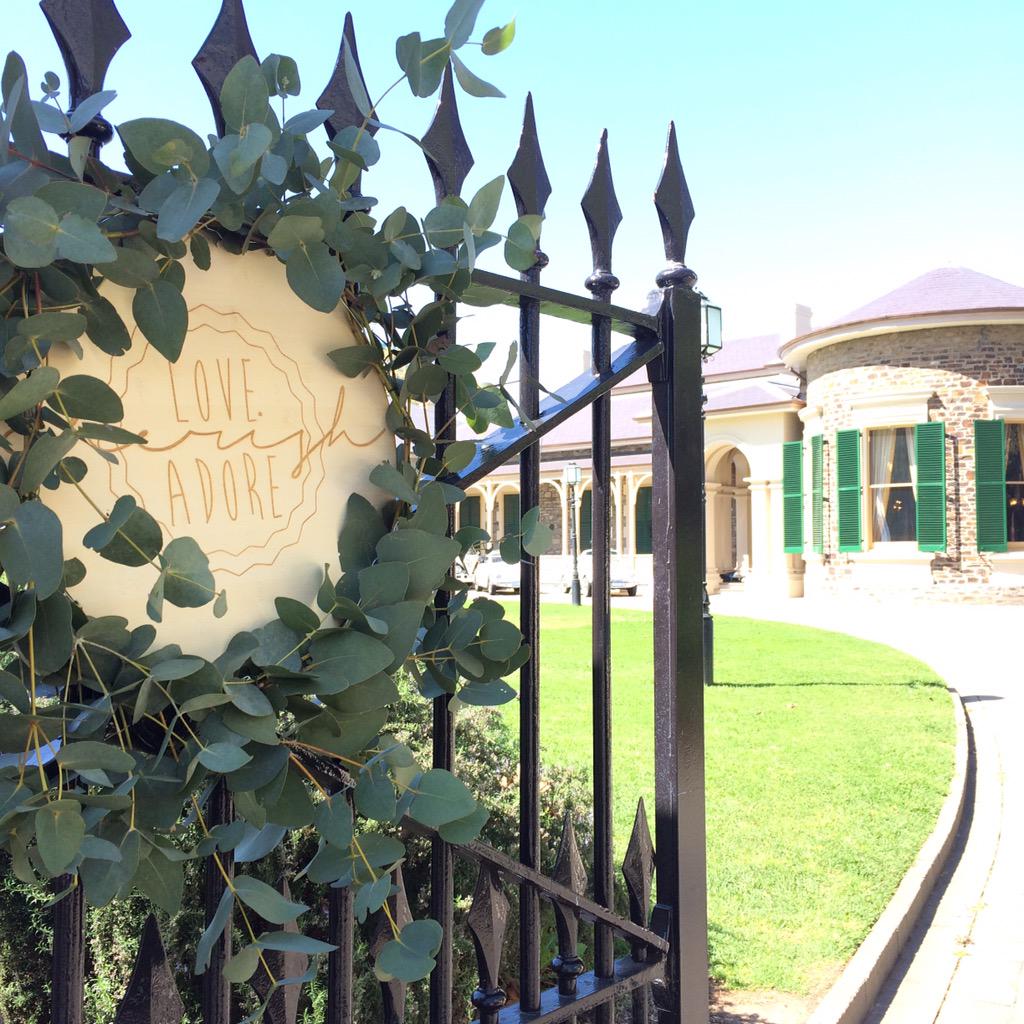 AyersHouse's tweet photo. Love Cherish Adore today at Ayers House, until 3.30pm for all your wedding inspo http://t.co/XpC8o05qWy