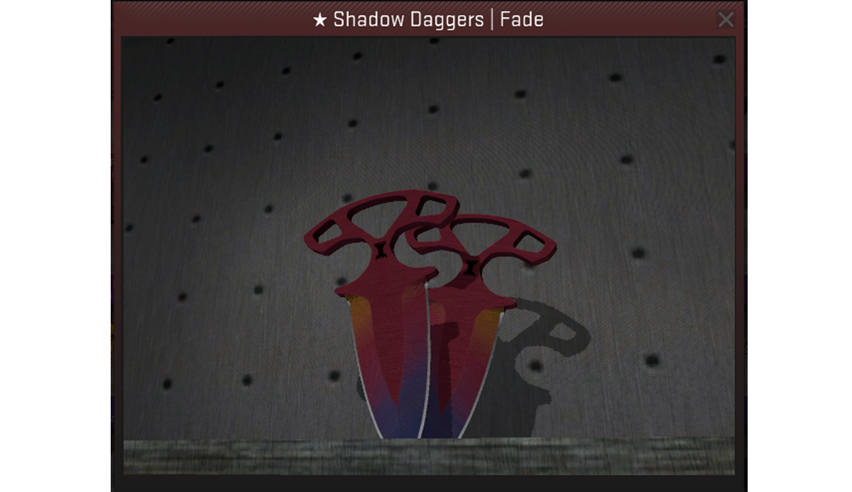 CSGOWorth's tweet image. Giveaway, to celebrate our launch!!
Shadow Daggers | Fade (Factory New)
RT + Follow to enter!
csgoworth.com