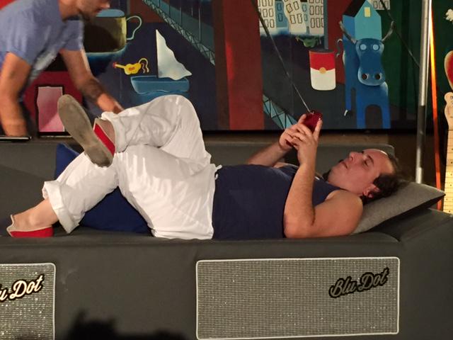 CouchOfRock's tweet photo. Headliner @HarMarSuperstar is about to plug his sexy self into the @CouchOfRock.
At the @SnackBarAustin now! #bludot http://t.co/O9NG6bLFA7