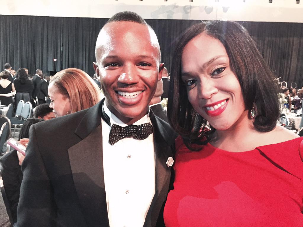 blackcapitol's tweet image. There are a lot of politicians and power players here at #CBCFALC15 but I only wanted a pic with @MarilynMosbyEsq