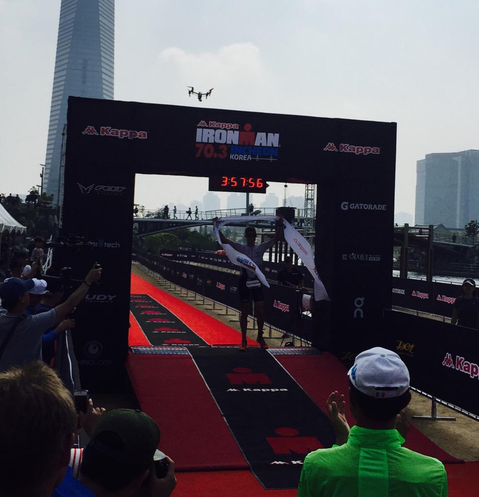MattyTrautman's tweet photo. Matt takes the win in #IM703Incheon in 3hr57. http://t.co/vLpkbuM33u