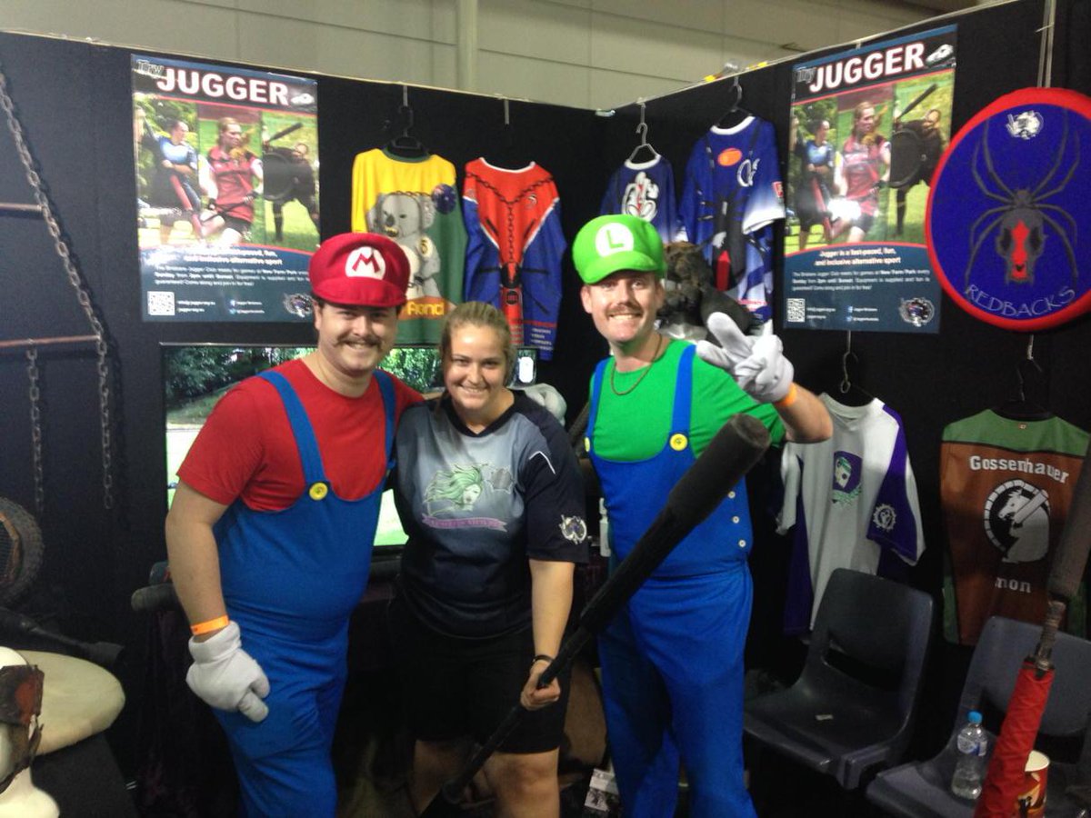 JuggerAustralis's tweet photo. #jugger #tryjugger #brisbane #sport #fun #bne #brisbane #mario #luigi http://t.co/sW6GAaOSN6