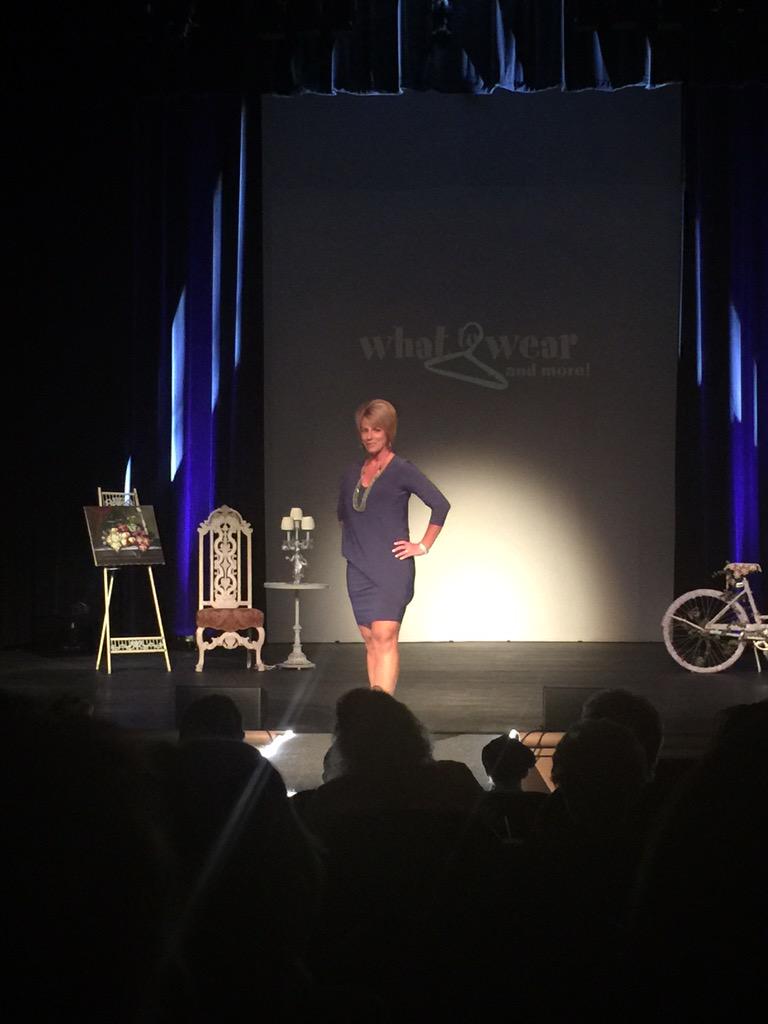 Great night tonight watching my wife model for the Wildey's fashion show!!
