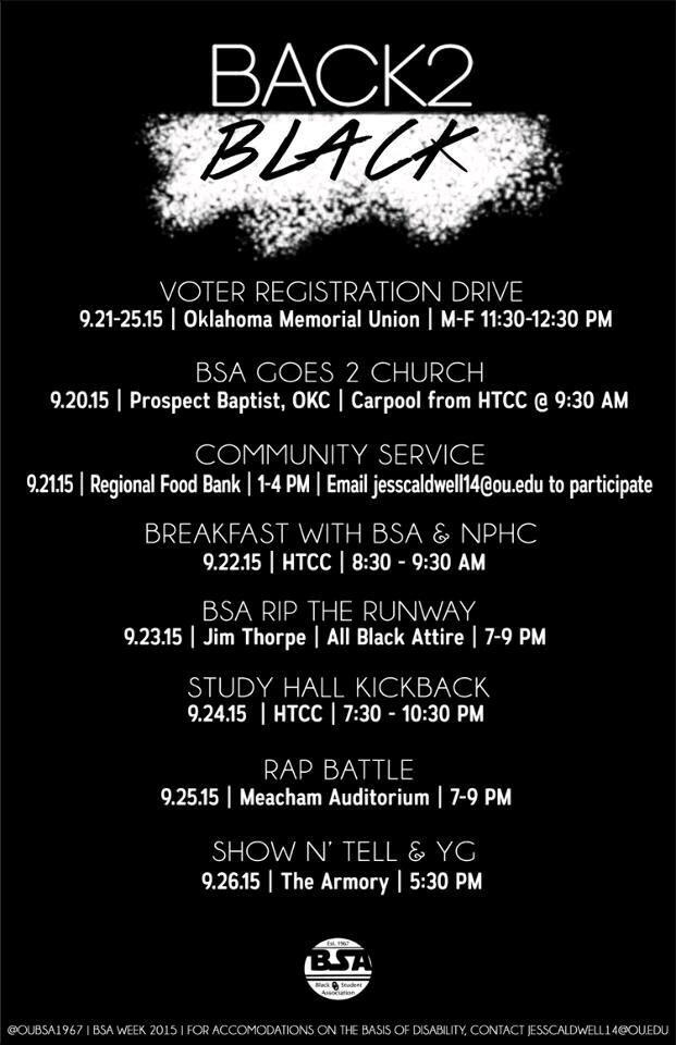 bashlee_'s tweet photo. BSA Week starts in the morning with church! #back2blackOU #bsaweek http://t.co/ulcJ06mqM2