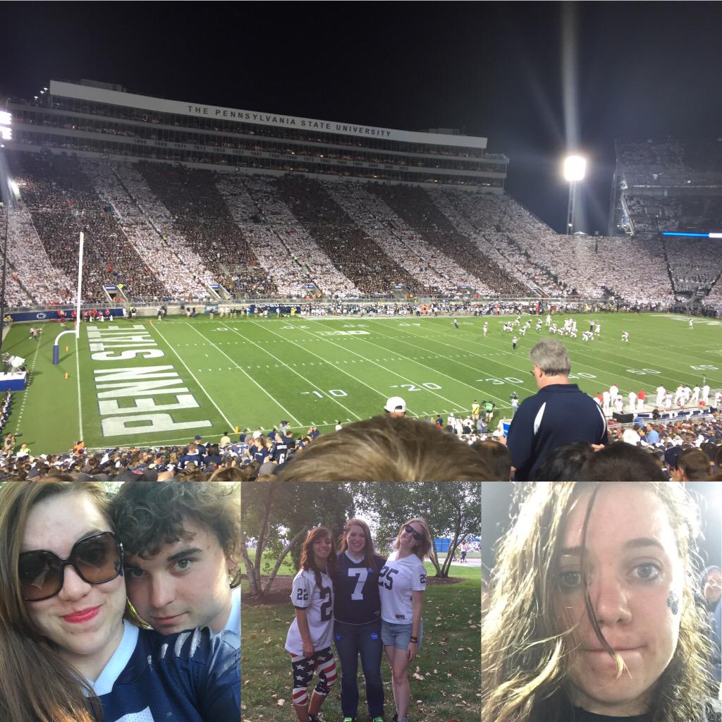 KerrRawr's tweet photo. Day 9: what a wonderful game in the rain #101smiles #psuvsrutgers #werenotrivals #pennstateforever @jenmorrisonlive http://t.co/WAfdqYGdA5