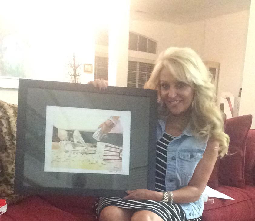 everythingmarlo's tweet photo. Love that I finally framed my @BABEANDBUTTER #popcorn2 #fashionart #happybirthdaytome π http://t.co/ACx9WebgwY