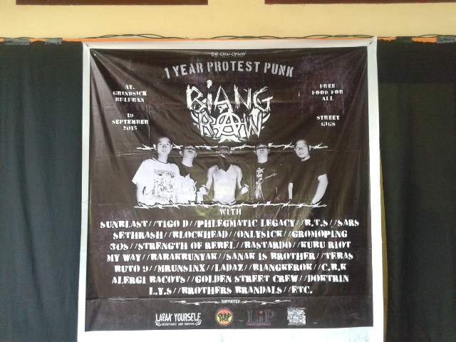Thks all band and friends|Peoples change,worlds change..we stay punk| 1year biangraw protestpunk:E> let's raww