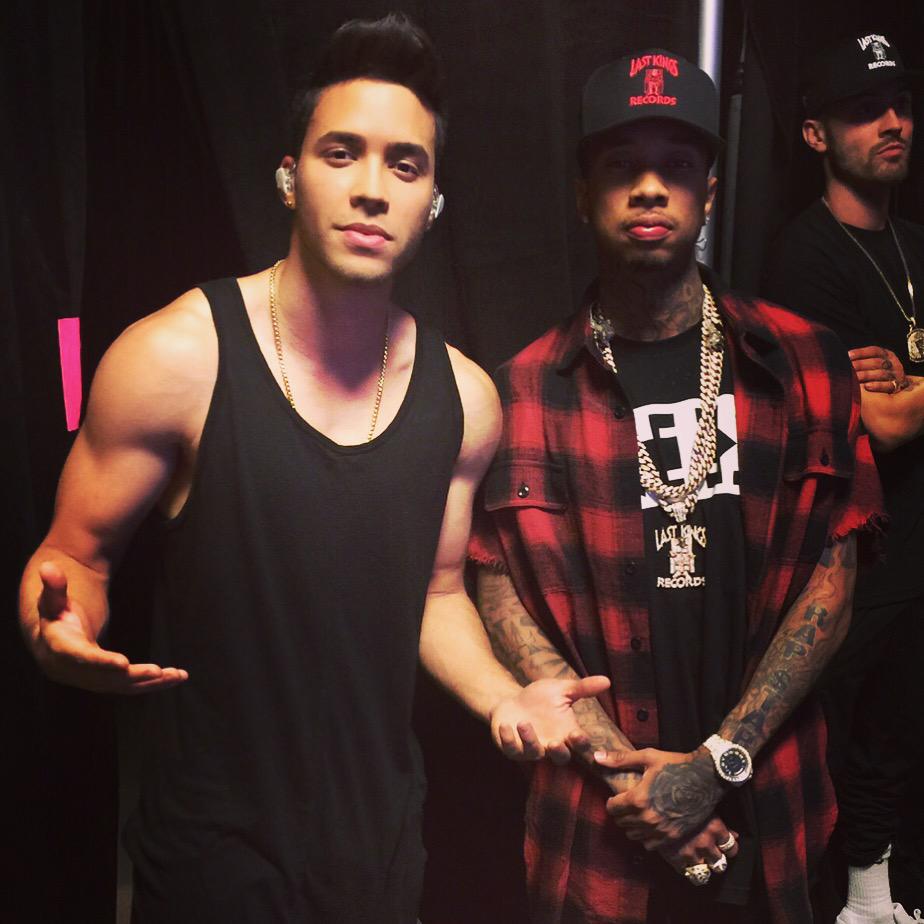 Shout out to the bro @tyga for coming out and performing #DoubleVision tonight @iheartradio #iHeartRadio