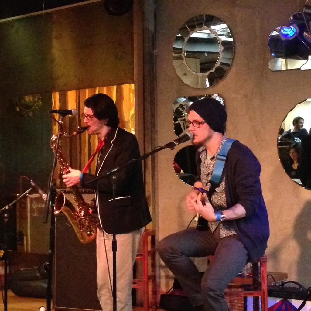 Kaibosh_NZ's tweet photo. Les Garçons de la Mer bringing the saxophone styles for #SpringForKaibosh 🎷🎶 http://t.co/c56iYqQoYm