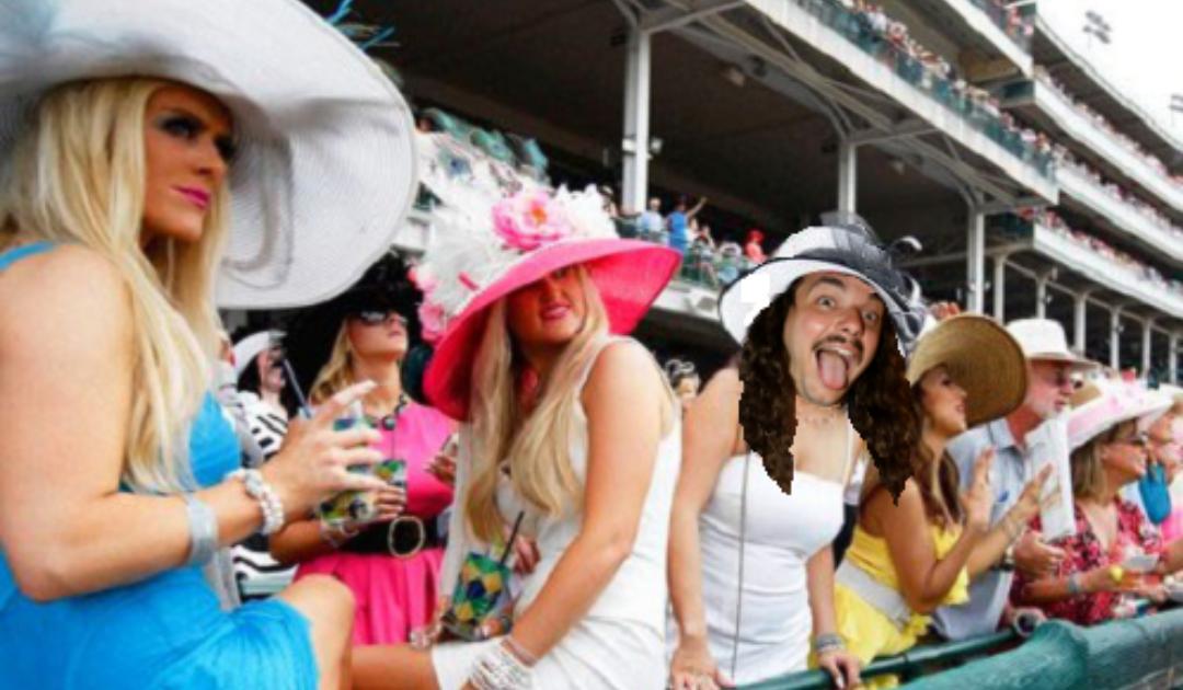 GayHalas's tweet photo. Me and my betches at the Kentucky Derby!! #seabiscout #betches #bourbon #gayhalasroadtrip #duh http://t.co/jU7eIpNNg0
