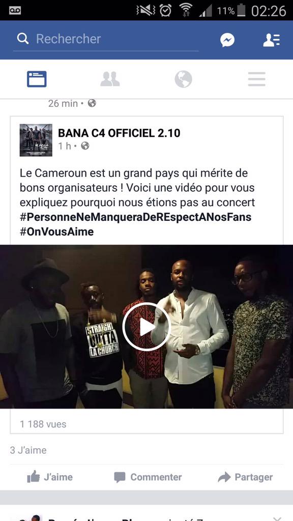 ClaudeAmbomo's tweet photo. @BanaC4 #yaounde #LaPatte #Banana #ConcertDevenuCatch #LaMagie #ConcertVirtuel #LaHonteNeTueraPoint http://t.co/J3JSIHawHx