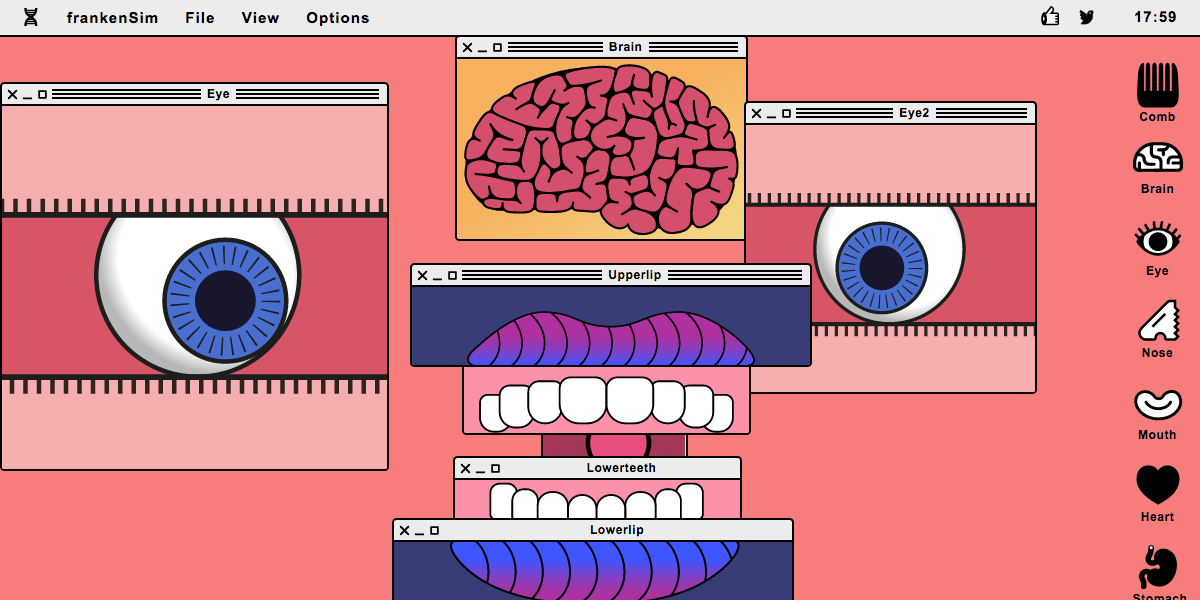 CreativeManila's tweet photo. This web-toy is a grotesque, pink-hued virtual laboratory.
http://t.co/GfHwaPPV9u
#WebToy #Website #WTF #Weird #LOL http://t.co/wkeTFK7bec