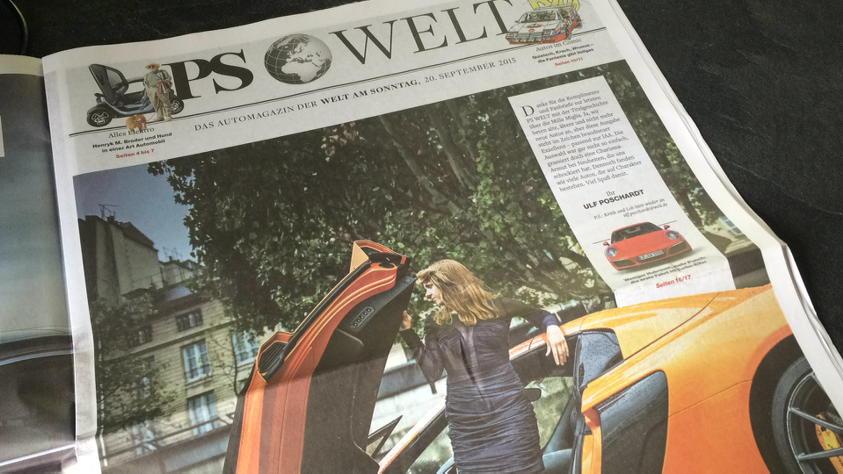 Print wirkt: Die neue PS WELT ist da, heute in der "Welt am Sonntag"