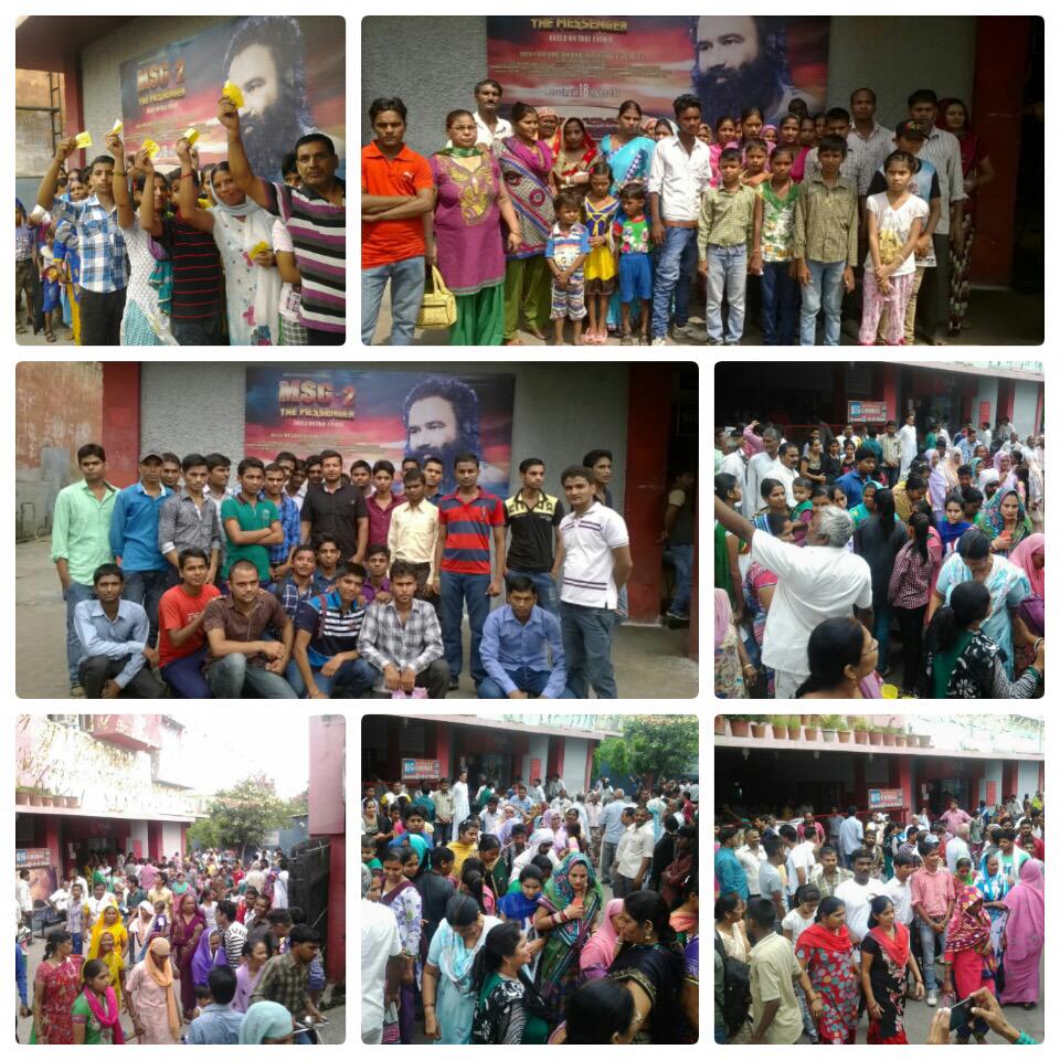 #DhmaalKamaalMSG2 mania is in the air. Fans celebrating it with a festivity mood in Muzaffarnagar.