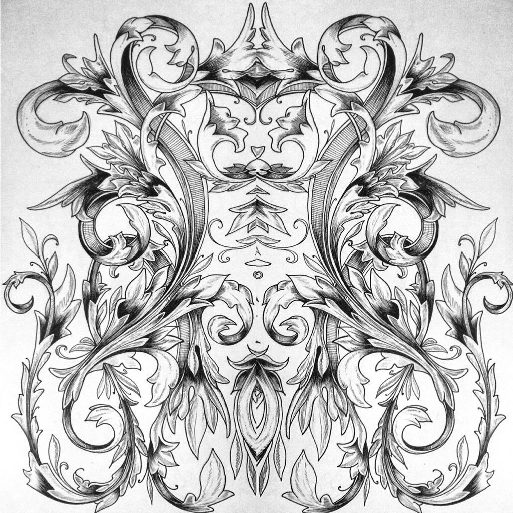 Lightinsight_'s tweet photo. It's been a busy weekend! #drawing #acanthus #illustration #ink http://t.co/kMjEMIEI85